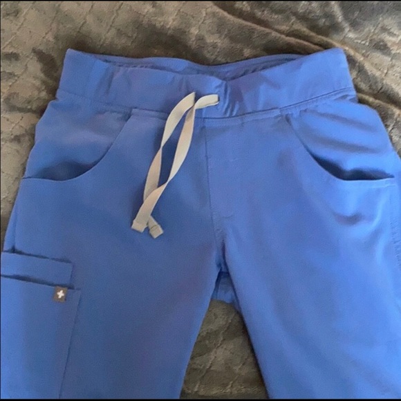 FIGS XSP Ceil Blue Kade Cargo pant - Picture 3 of 3